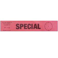 TAG "SPECIAL W/ CLOCK " RED EO-64 FT-112