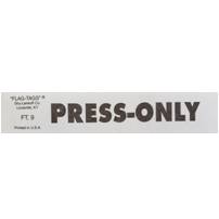 TAG "PRESS ONLY" WHITE EO-22 EOT 6425 IT12WHDIST